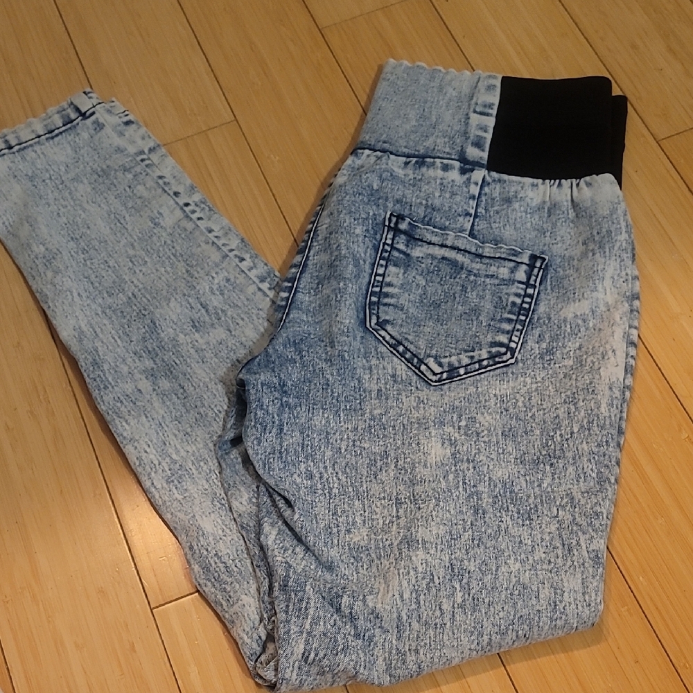 Boom Boom Jeans Light Blue Acid Wash Jeggings